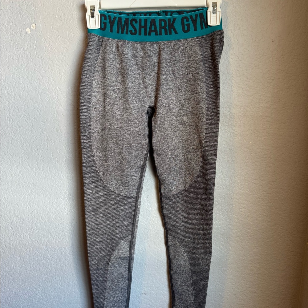 Gymshark Charcoal and Teal Leggings